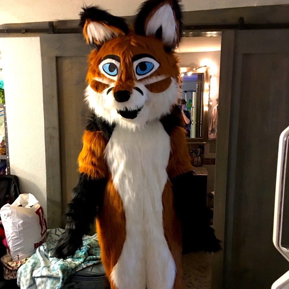 Fox fur suit